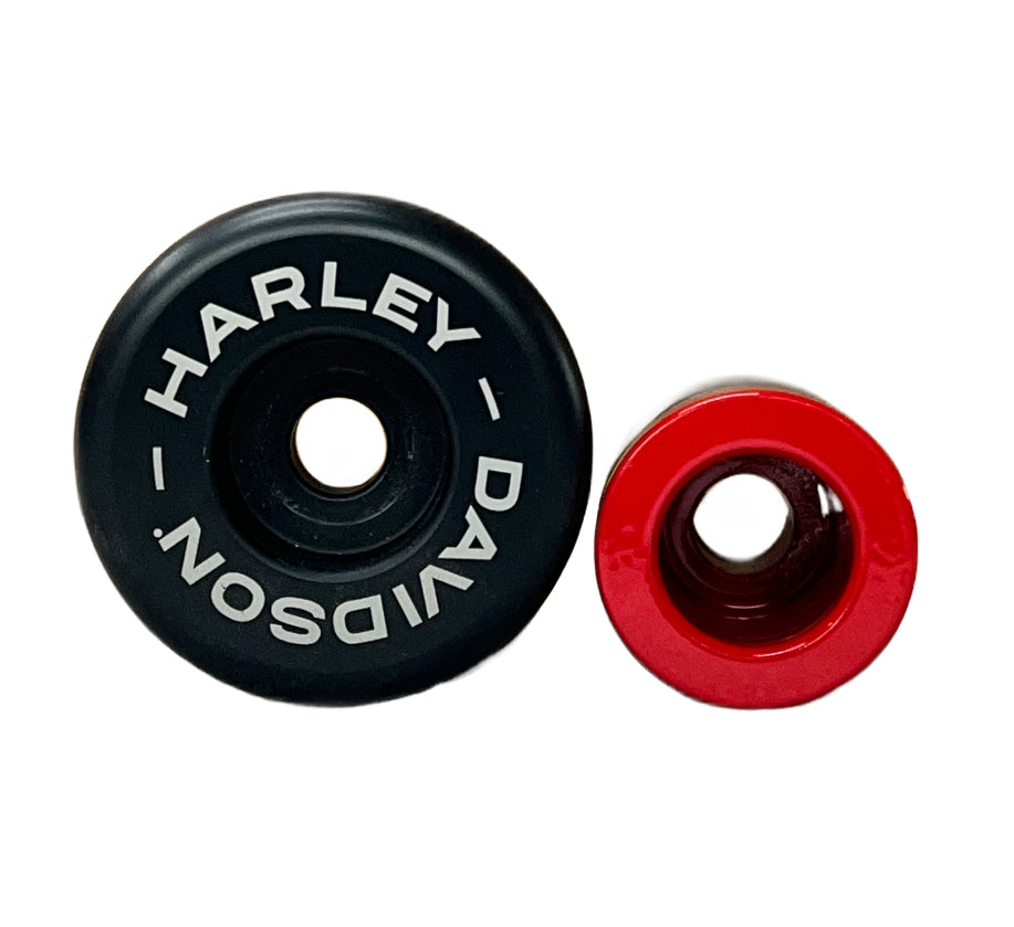 SBC Performance Harley Flat-Out Bar Carbon Fiber End Caps (Set of 2)