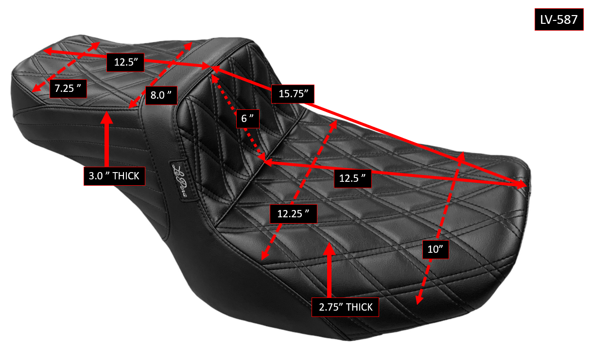 SBC Performance LePera TailWhip Seat - Harley Baggers