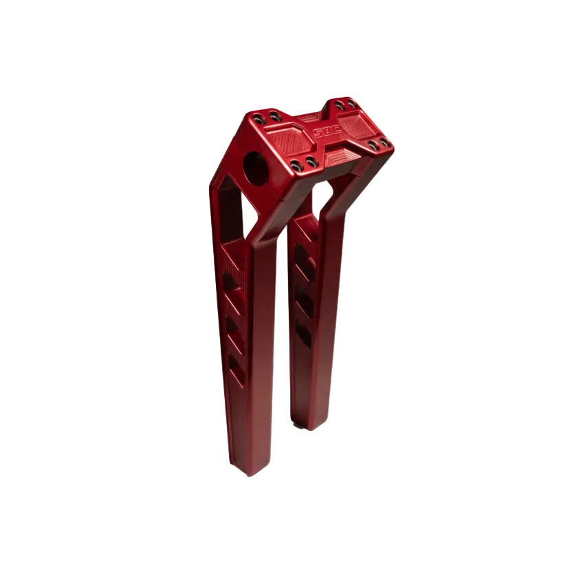 12 in red SBC risers