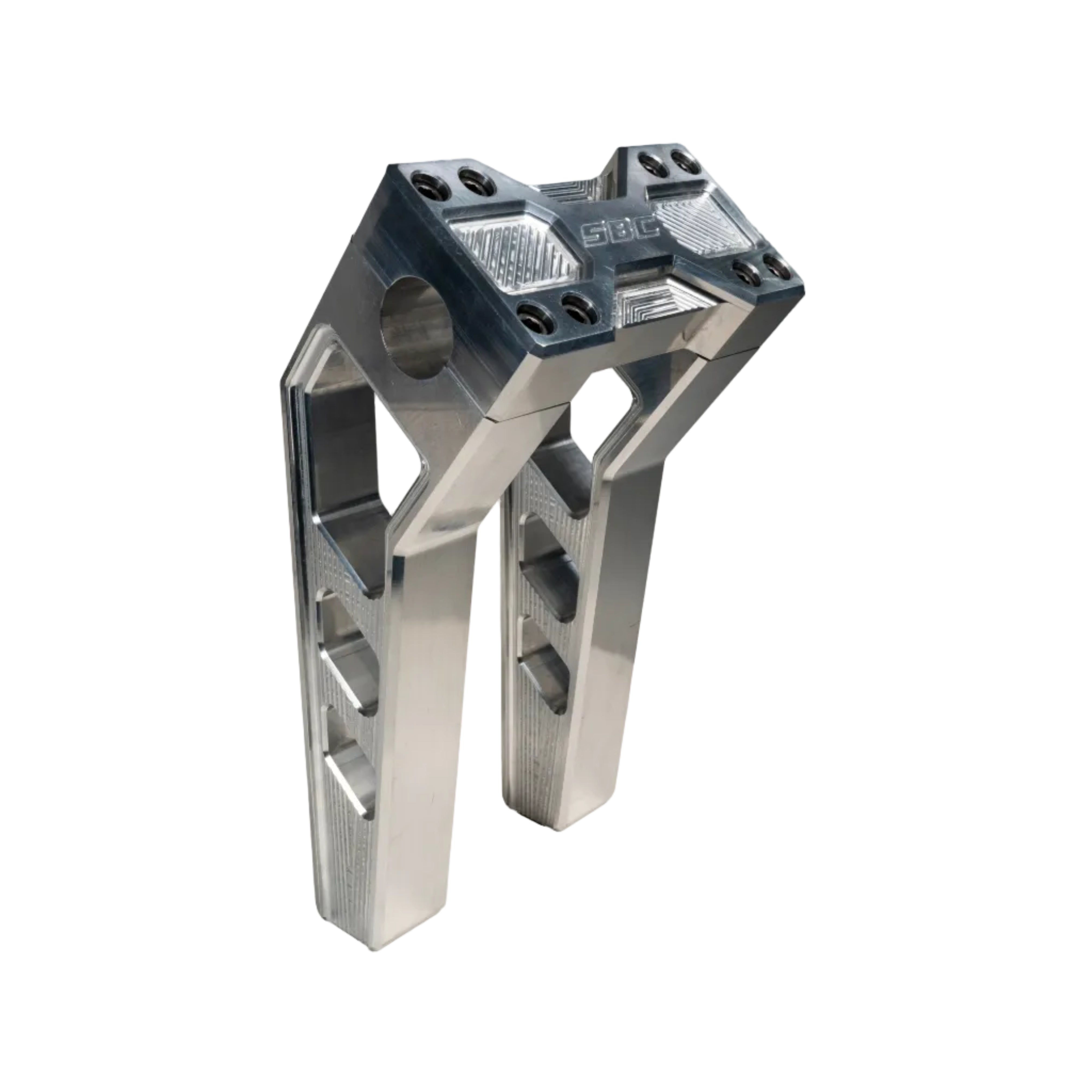 8in raw sbc handlebar riser for harley