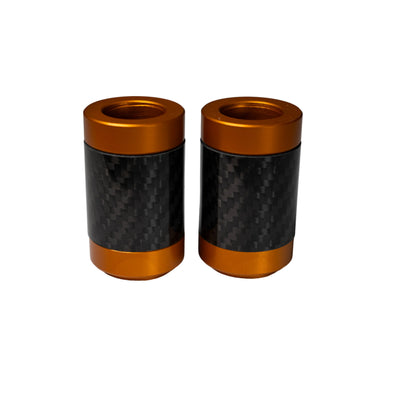 SBC GOLD END CAPS WITH CARBON