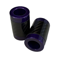 SBC Performance Harley Flat-Out Bar Carbon Fiber End Caps (Set of 2)