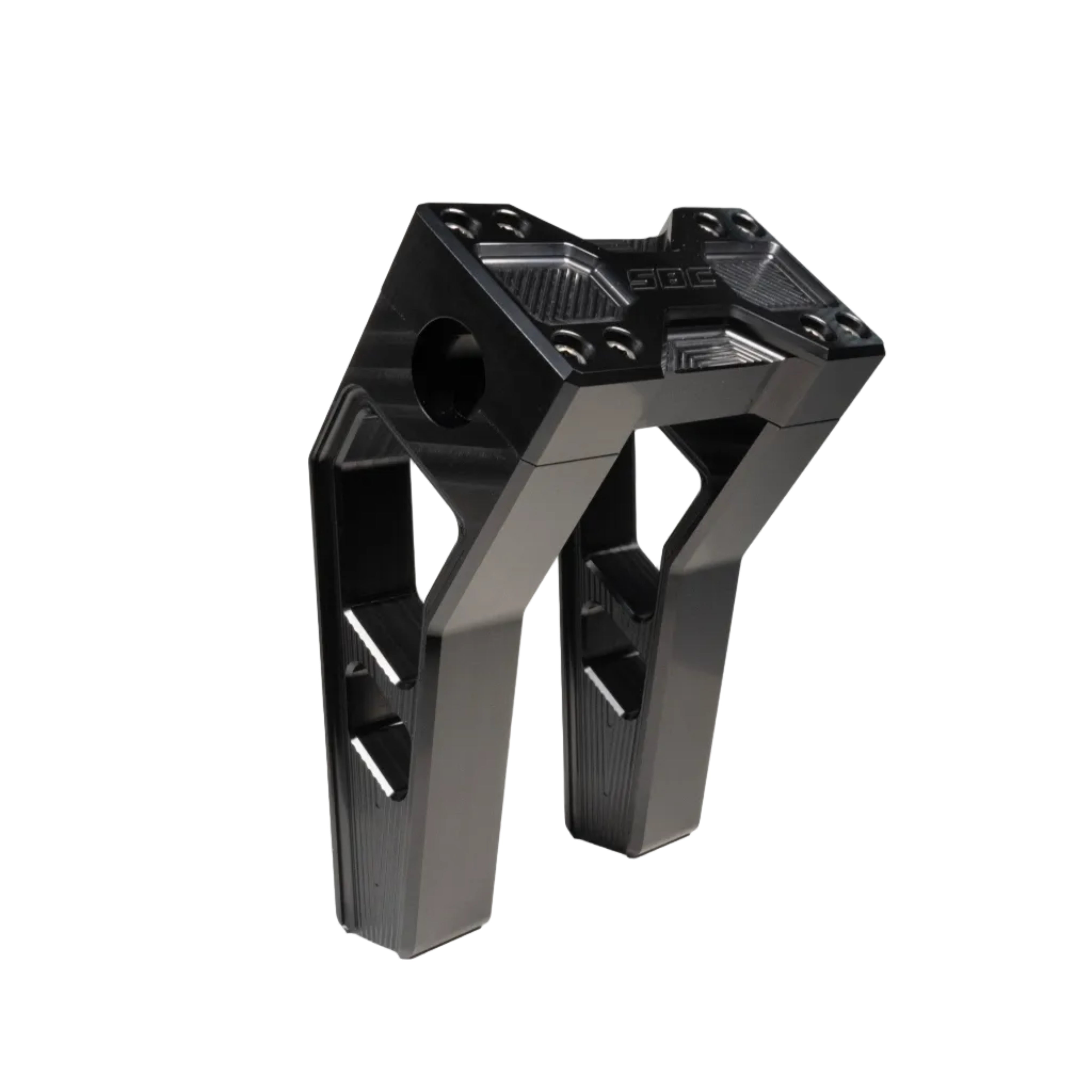 6in black sbc handlebar riser for harley